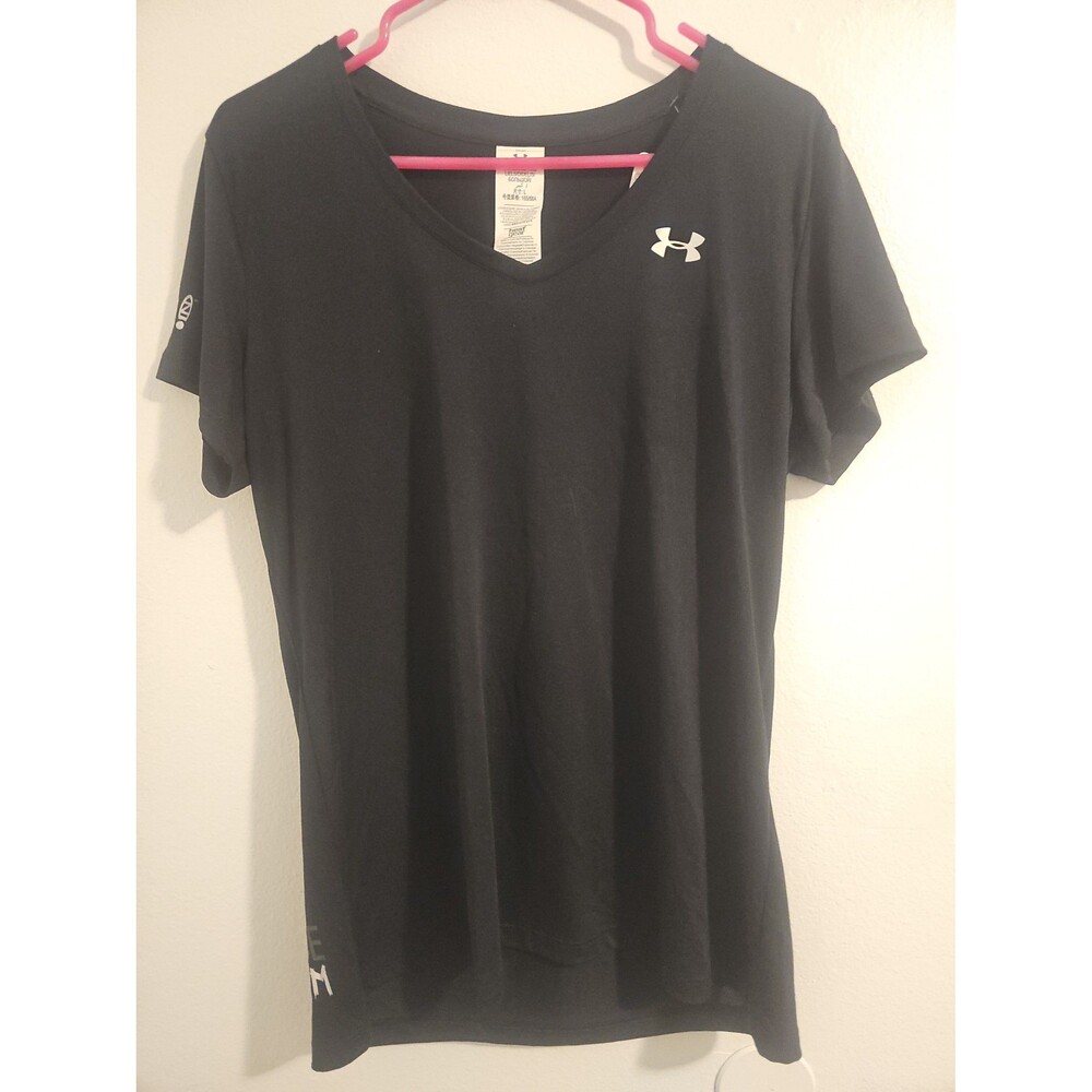 Under Armour Zappos Zendurance Team Athletic Black T-Shirt Sz Womens L Large Run
